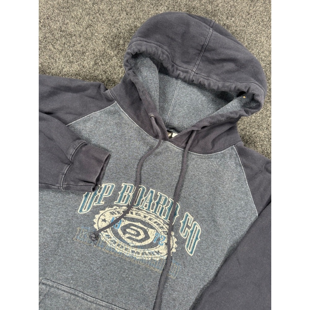 Vintage OP Ocean Pacific Board Co Hoodie Surf Skate Pullover Men's L Y2K